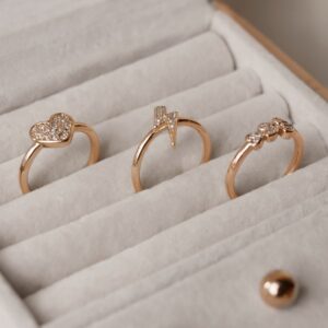 Vintage Goldring mit Zirkonia